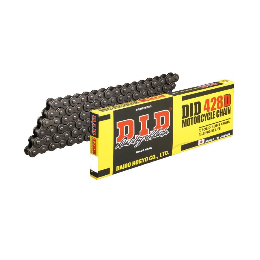 Transmission - Chaine - DID D - 428-120 maillons - Noir - a clipser