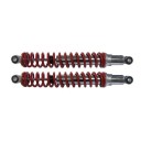 Amortisseur - 400mm - Chrome/Rouge - Oeillet/Oeillet