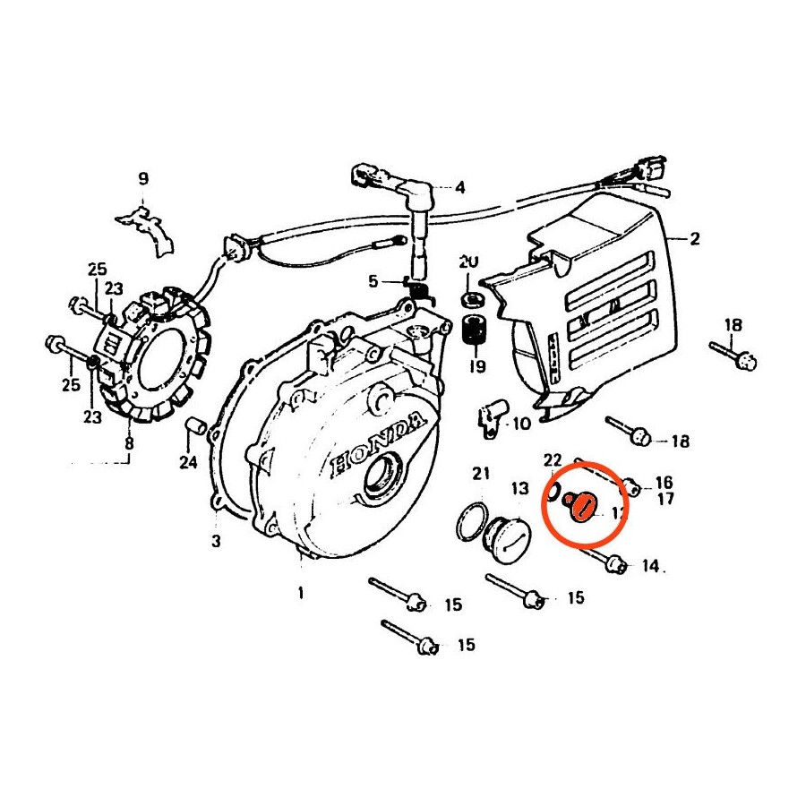 Service Moto Pieces|Moteur - Alternateur - Joint de carter - CB125K - CB125B6|alternateur|14,50 €