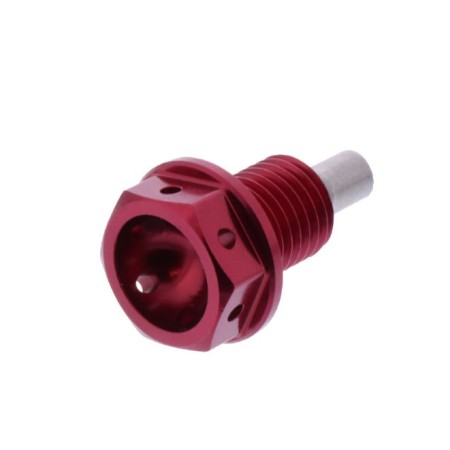 Service Moto Pieces|Bouchon de vidange - M12 x1.50 - Aluminum Rouge - percé|Vidange|10,05 €