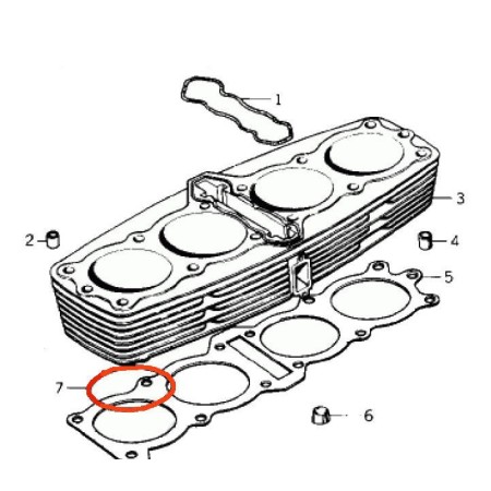 Moteur - Joint torique d'embase  - ø73mm - KZ900 - KZ1000 ...  92055-054