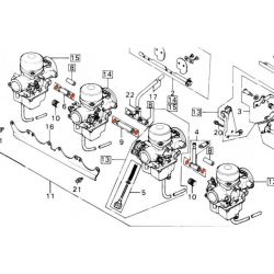 Service Moto Pieces|Carburateur - Vis de purge - M6x0.75 - vidange de cuve- 2L1-14191-00|Vis de reglage|5,90 €