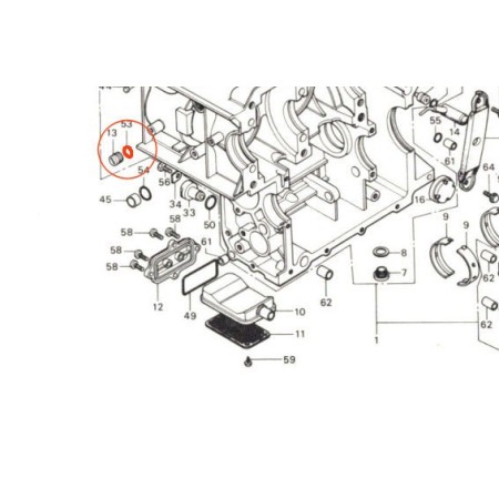 Moteur - Joint torique - ø 13.00 x2.50 mm