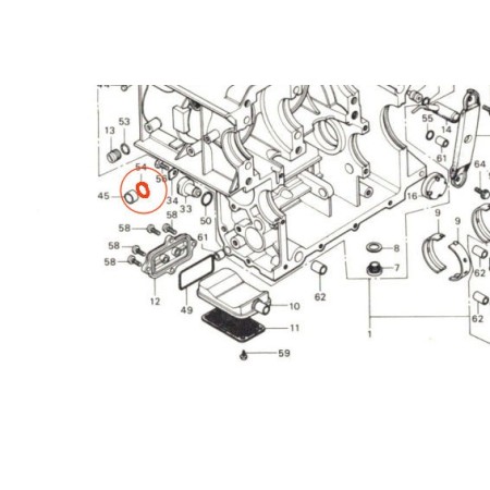 Moteur - Joint torique de centreur - ø 17.00 x2.50 mm
