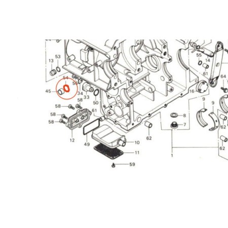 Moteur - Joint torique de centreur - ø 17.00 x2.5 mm