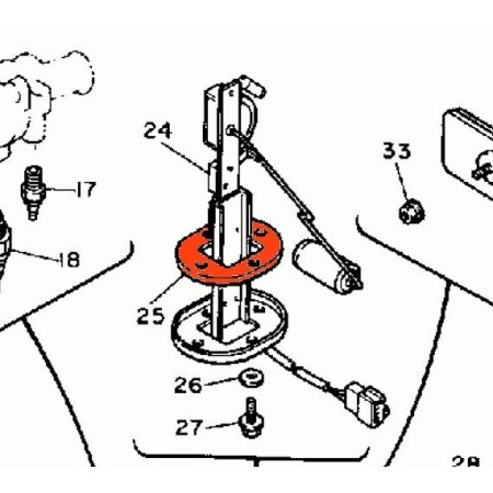 joint de reservoir - indicateur de Reserve - 2H7-85753-00 - FZ750 - XJ550-650 .....