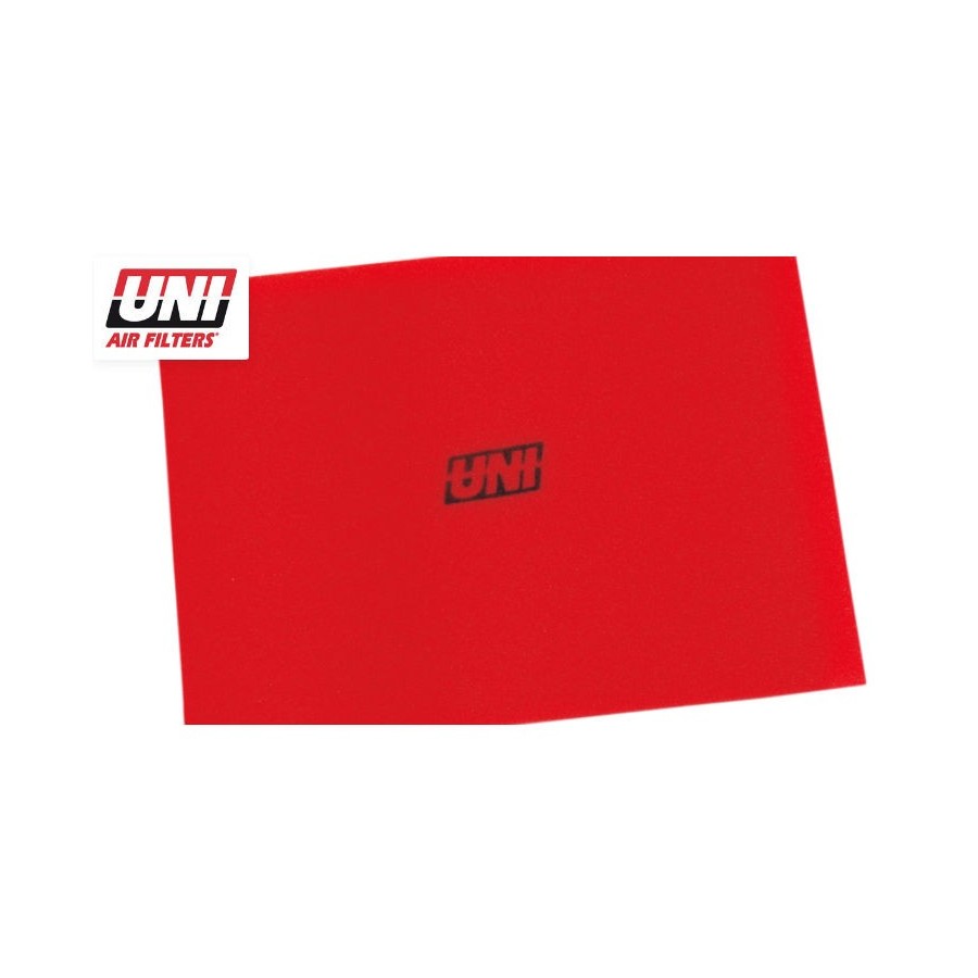 Filtre a air - Feuille de mousse - Rouge - "EPAISSE" - 600x300x10mm -