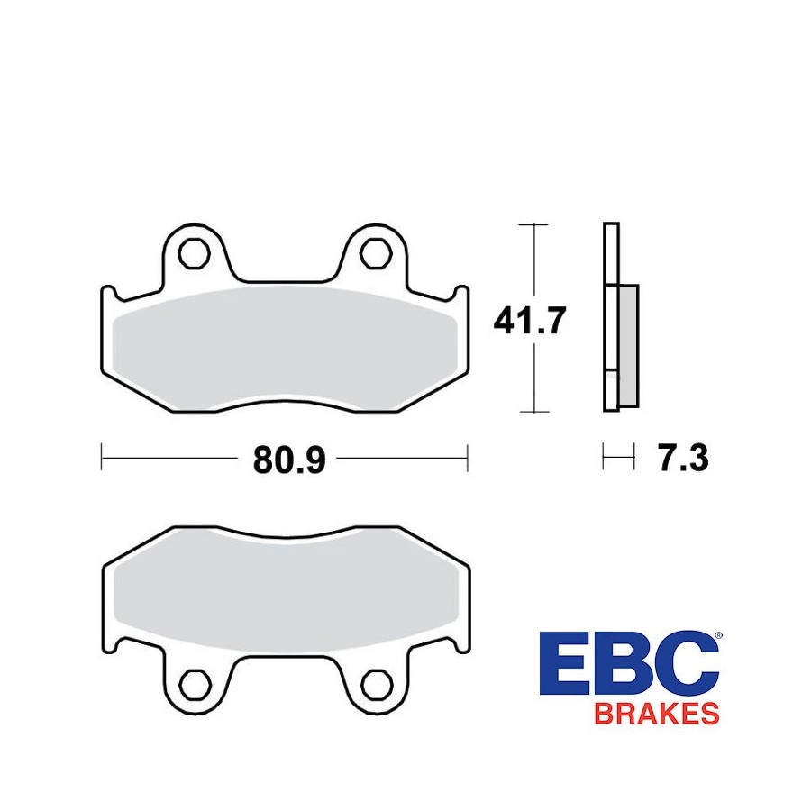 Service Moto Pieces|Frein - Jeu de Plaquettes - Droite - BREMBO - Race|Plaquette|69,90 €