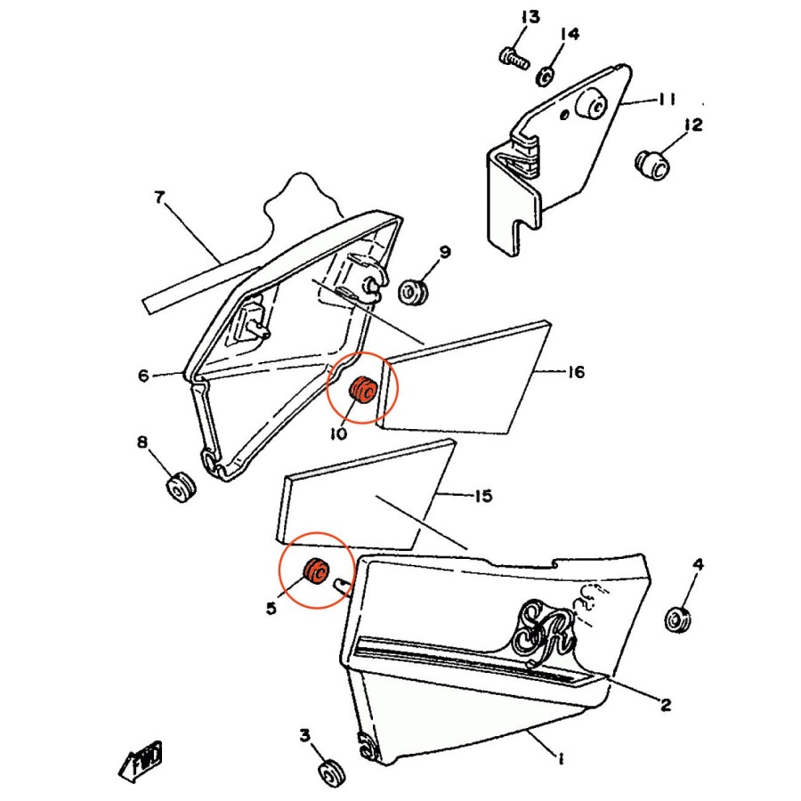 Service Moto Pieces|1991 - SR125