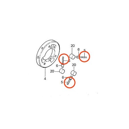 Moteur - Ressort de roue libre - VTR250 - VF500 - CB650SC - CBX650 - (x1 piece)