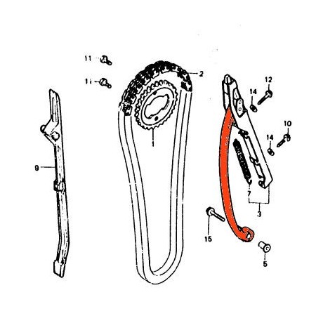 Service Moto Pieces|Distribution - Patin - FT500 / XL500 R/S|Distribution|84,90 €