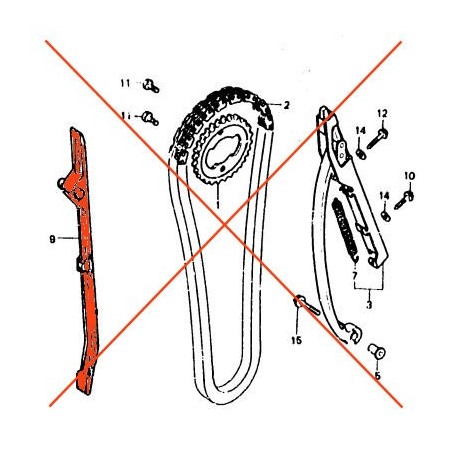 Service Moto Pieces|Distribution - Guide - FT500 / XL500 R/S|Distribution|120,00 €