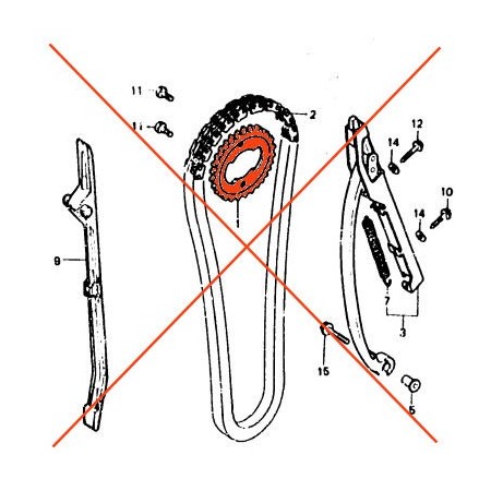 Service Moto Pieces|Distribution - Pignon - FT500 / XL500 R/S|Distribution|96,00 €