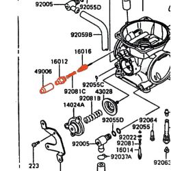Carburateur - Plongeur - Mecanisme de starter - KLR600