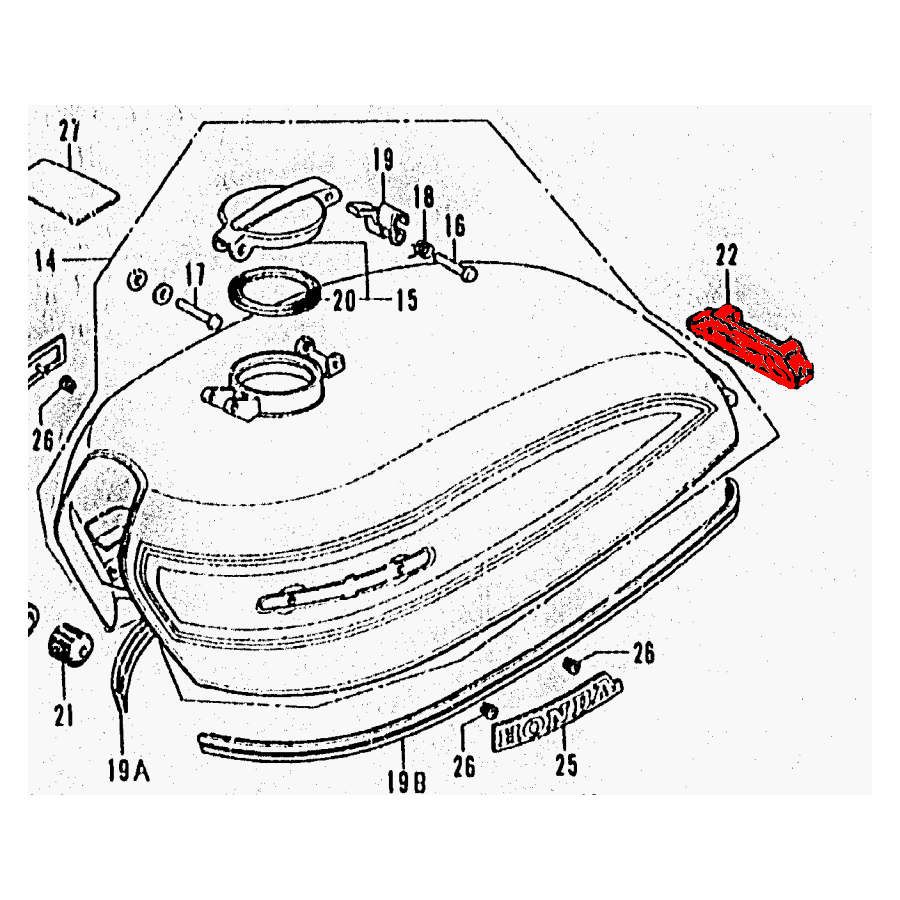 Service Moto Pieces|CB450 K - (CB450K)