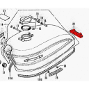 Reservoir - Silent bloc - CB450 - CB750 K0-K1-K2