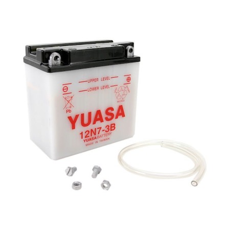 Service Moto Pieces|Batterie - 12v - Acide - 12N7-3B - Yuasa|Batterie - Acide - 12 Volt|48,60 €