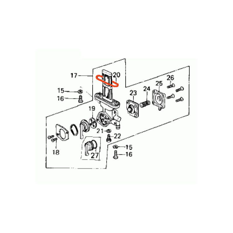 Service Moto Pieces|Robinet essence - Kawasaki - joint de fixation - 51039-010|Reservoir - robinet|6,22 €