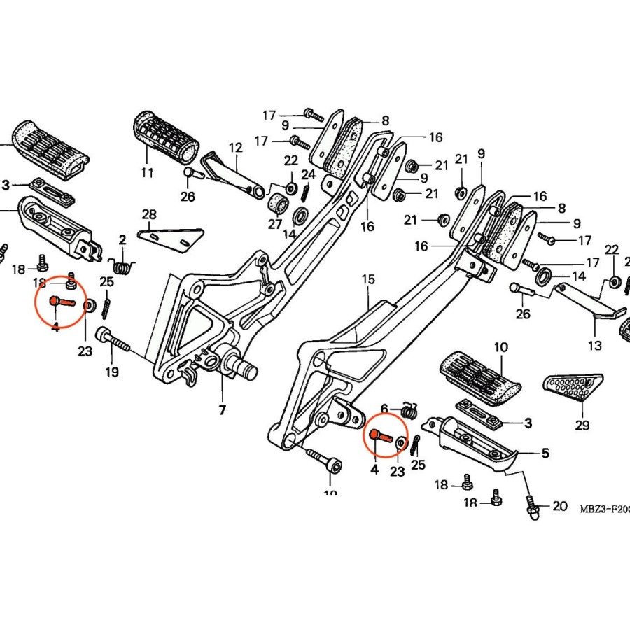 Service Moto Pieces|Cale Pied - Caoutchouc - 2GH-27413-00 - Droite / Gauche - FZ750 - FZR1000 ....|Cale Pied - Selecteur|16,90 €