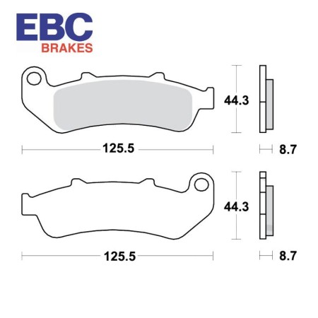 Service Moto Pieces|Frein - Jeu de Plaquettes - EBC - FA-189 - Organic - CBR1000 - 1993-1994|Plaquette|29,90 €