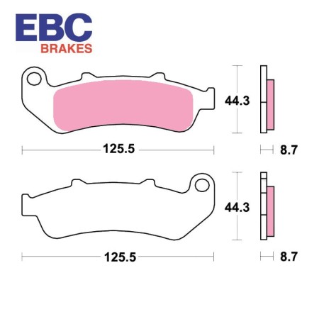 Service Moto Pieces|Frein - Jeu de Plaquettes - EBC - FA-189 HH - CBR1000 - 1993-1994|Plaquette|44,40 €