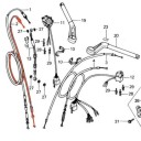 Cable - Accélérateur - Retour B - cbx1000