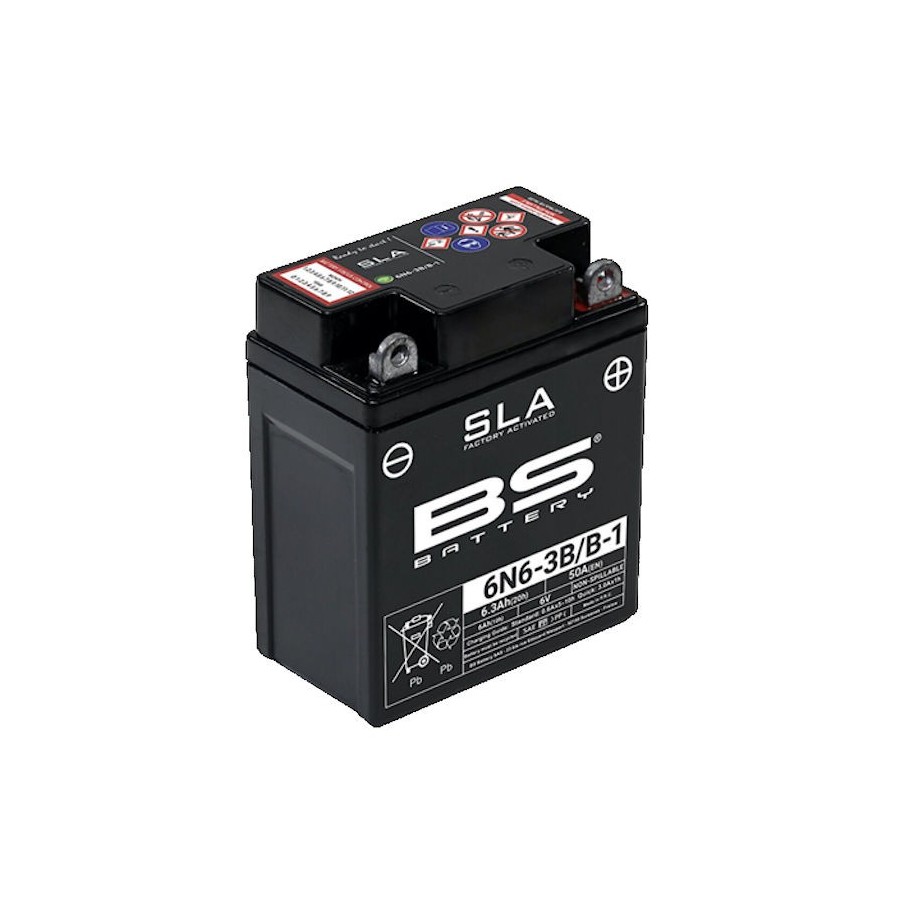 Service Moto Pieces|Batterie - 6V - 6N4-2A-4 - GEL|Batterie - 6 Volts|18,25 €