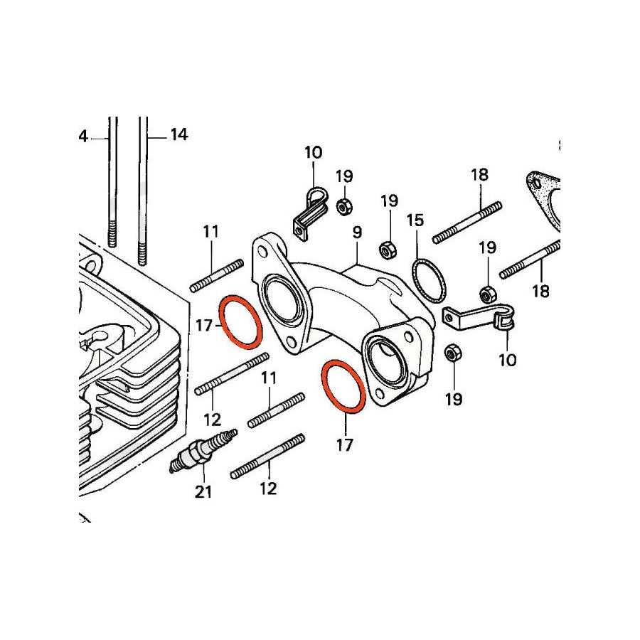 Service Moto Pieces|Carburateur - Siege de pointeau - Joint torique 018-694 - ø 8.00 x1.20mm|Joint Torique|1,90 €