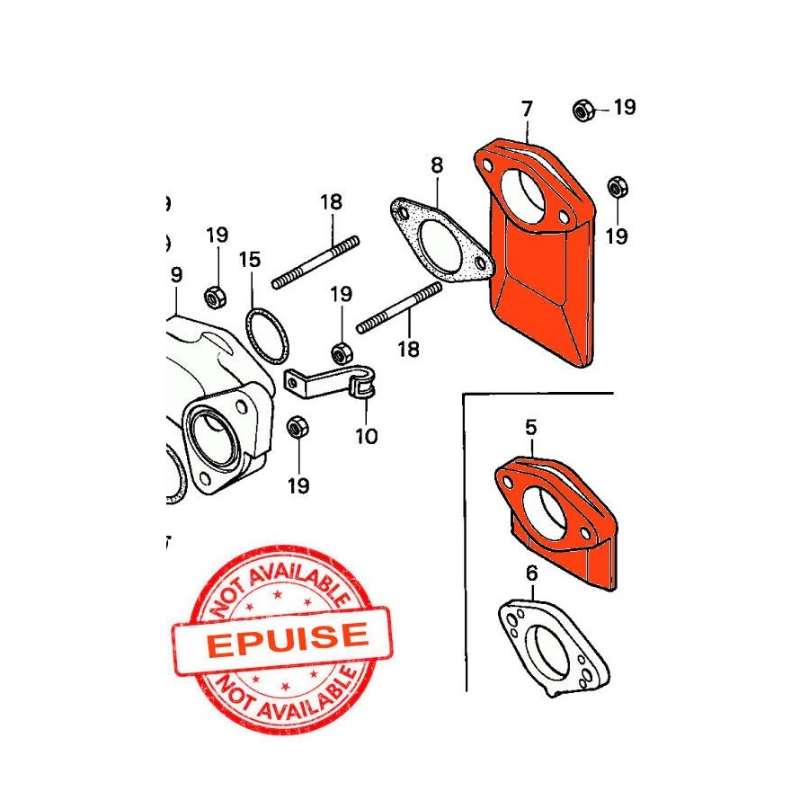 Carburateur - Protection chaleur - Carburateur - CM125C