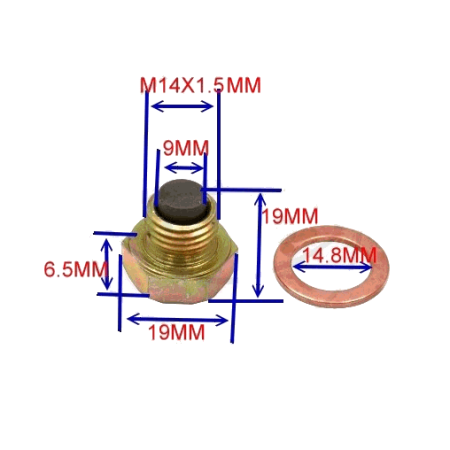 Service Moto Pieces|Bouchon de vidange - M14 x1.50 - aimanté|Vidange|8,92 €