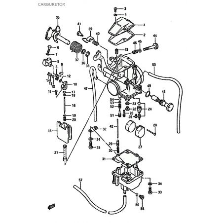 Carburateur - Joint de couvercle de boisseau - DR600 R/S - 13266-14A00
