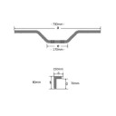 Guidon bas - ø22mm - CB750 K0-K1-K2-K6 - europe