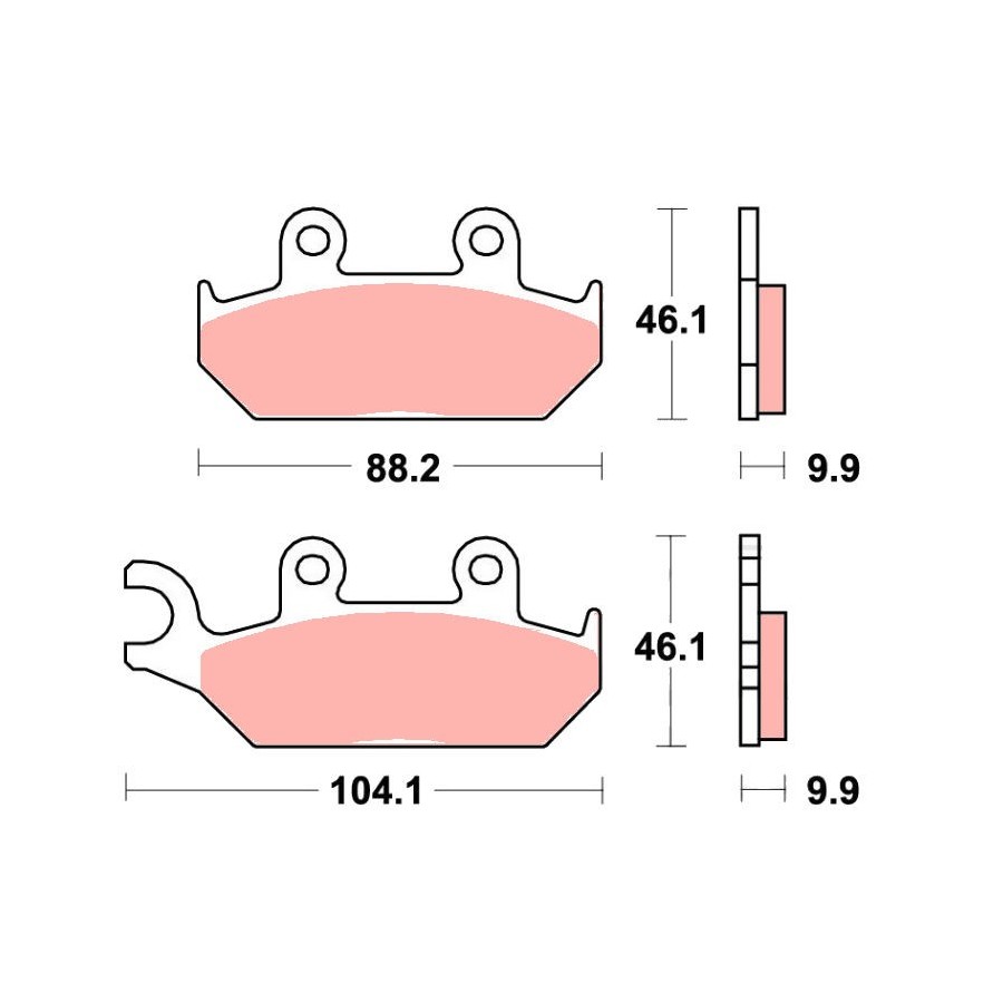 Service Moto Pieces|Frein - Jeu de Plaquettes - EBC - FA-189 - Organic - CBR1000 - 1993-1994|Plaquette|29,90 €