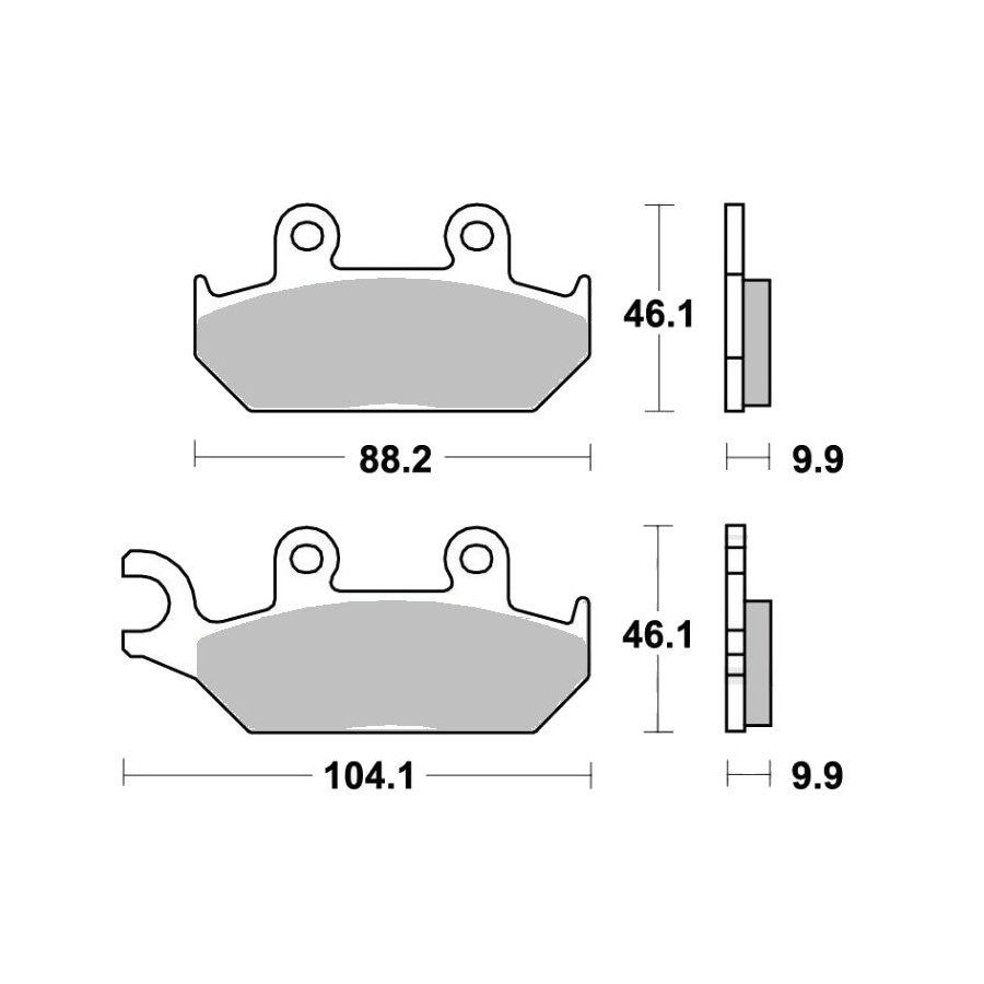 Service Moto Pieces|Frein - Jeu de Plaquettes - EBC - FA-032 - GL1000 - CB750F1|Plaquette|29,90 €