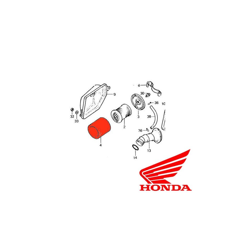 Filtre a air - CB/TL/NX/XL 125 - Honda