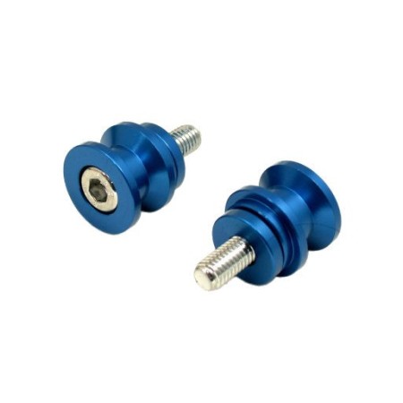 Service Moto Pieces|Diabolo - support pour bequille - M8 - Eloxé bleu|Bequille arriere|18,20 €