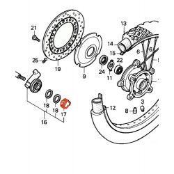 Service Moto Pieces|Compteur - Mecanisme d'entrainement - XL125 - XL185|Roue - Avant|25,30 €