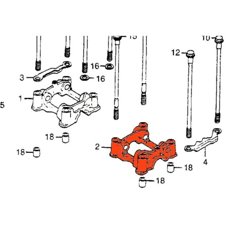 Service Moto Pieces|Moteur - Palier d'arbre a came - CM400T|Couvercle culasse - cache culbuteur|142,10 €