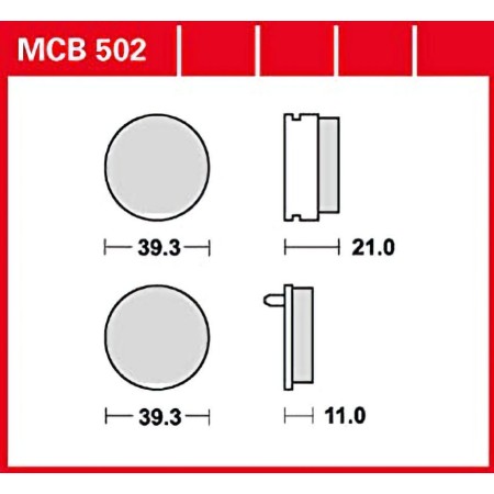 Frein - Jeu de Plaquettes - CB125Tb - CB125T2