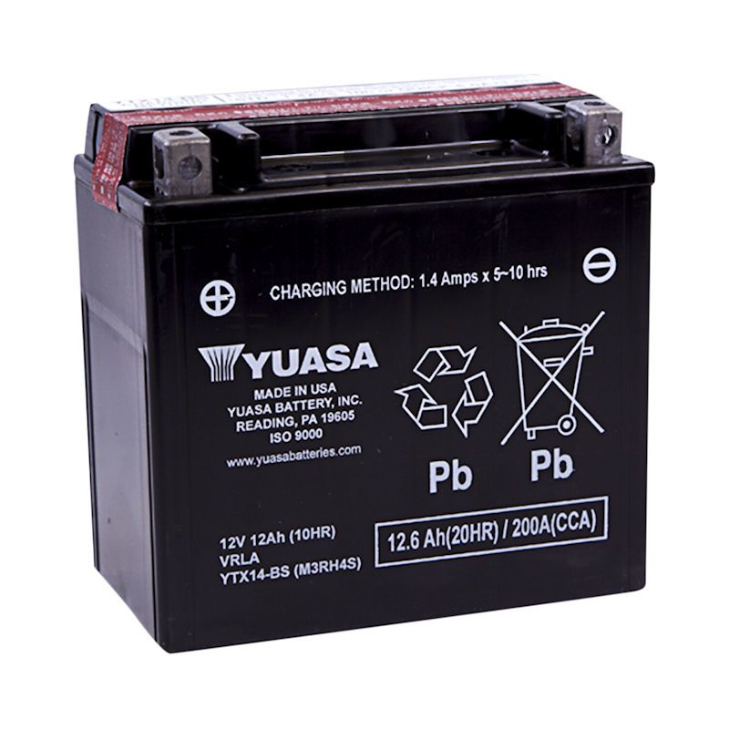 Service Moto Pieces|Batterie - 12v - Acide - YTX14-BS - Yuasa|Batterie - Acide - 12 Volt|122,30 €