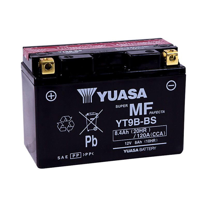 Service Moto Pieces|Batterie - 12v - Acide - YT9B-BS - Yuasa|Batterie - Acide - 12 Volt|119,90 €