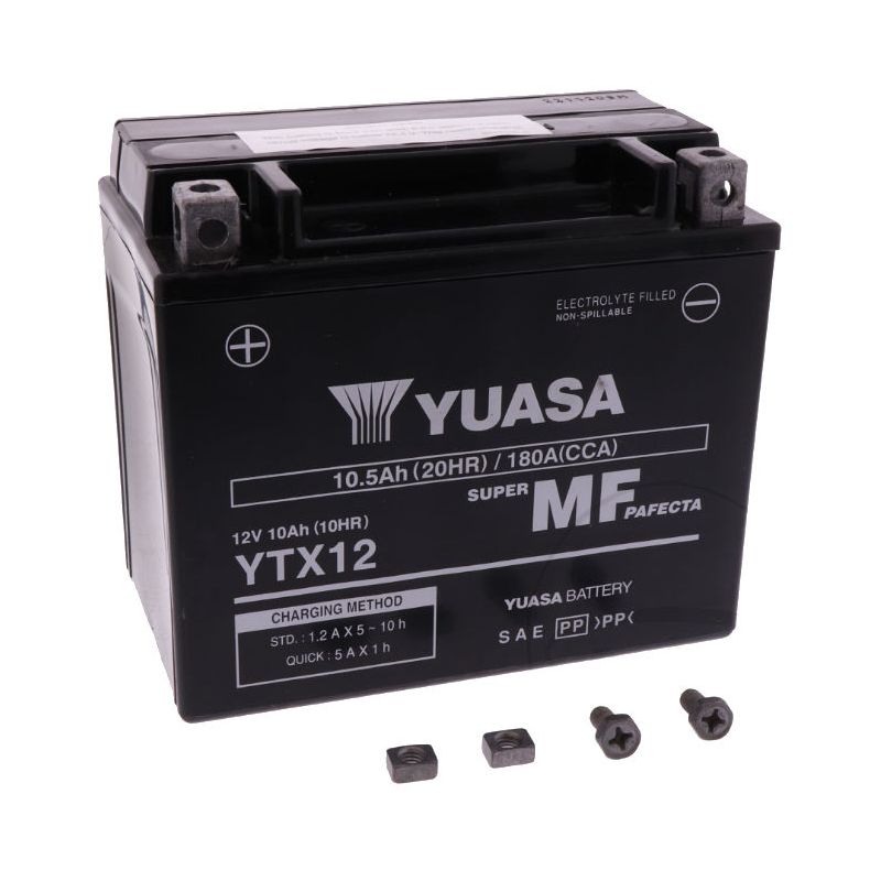 Batterie - 12v - Gel - YTX12 - wet - YUASA 