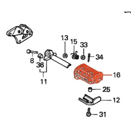 Service Moto Pieces|Cale Pied - Caoutchouc - (x1) - CA125 - ... - ....|Cale Pied - Selecteur|14,50 €