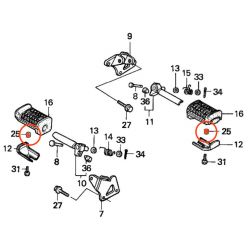 Service Moto Pieces|Moteur - Couvercle - cache culbuteur - joint de carter  - GL1000 - GL1100|Couvercle culasse - cache culbuteur|18,60 €