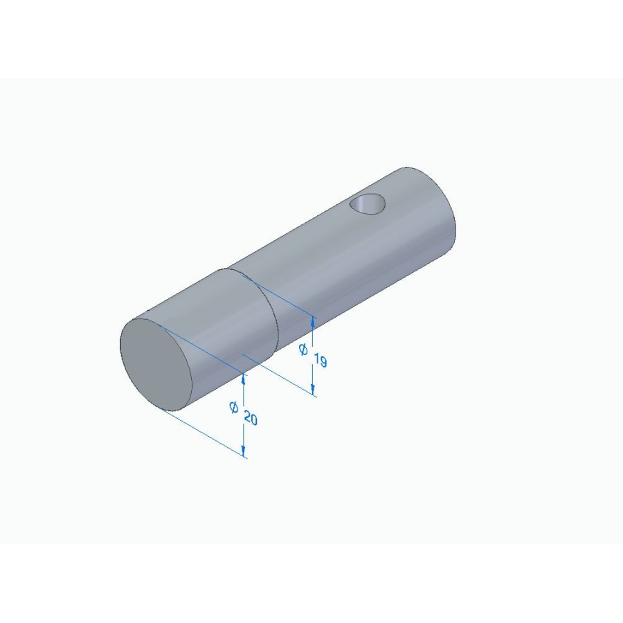 Bequille - roue avant - JMP - Adaptateur de fourche - 20 mm