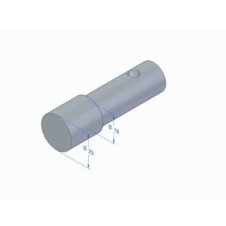 Bequille - roue avant - JMP - Adaptateur  de fourche - 23 mm