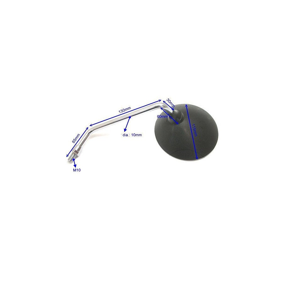 Retroviseur - Droit - bras Chrome - DT/RD/XT 80/125/250... - ... - XS1100 - 1J7-26290-02 Retroviseur - Droit - bras Chrome - DT/RD/XT 80/125/250... - ... - XS1100 - 1J7-26290-02