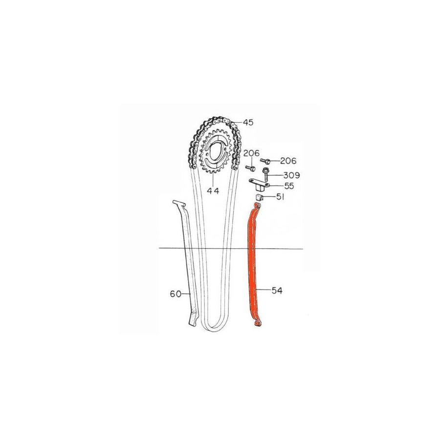 Service Moto Pieces|Distribution - Guide de chaine - XL 250 S - NON LIVRABLE|Distribution|36,42 €