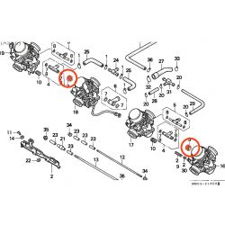 Service Moto Pieces|Reservoir - Joint de jauge a essence - 34825-04F01 - XF650|Kit Suzuki|14,89 €