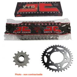 Service Moto Pieces|Transmission - Kit chaine JT-X1R - 525-124-46-16 - Noir|Chaine 525|146,50 €